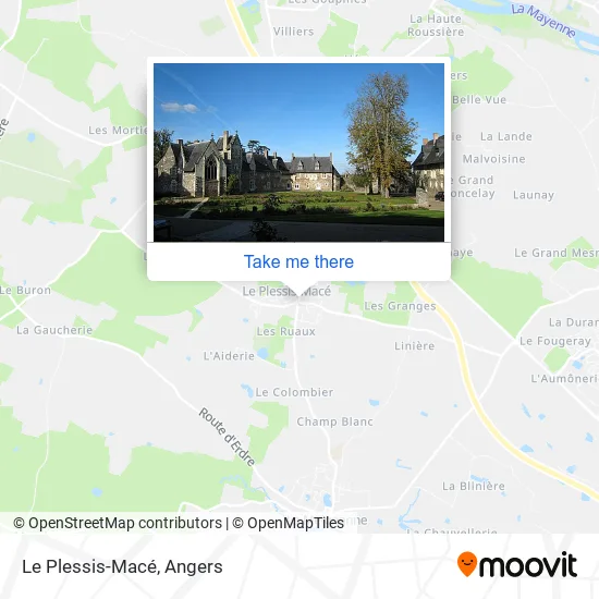 Le Plessis-Macé map