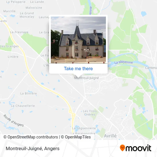 Montreuil-Juigné map