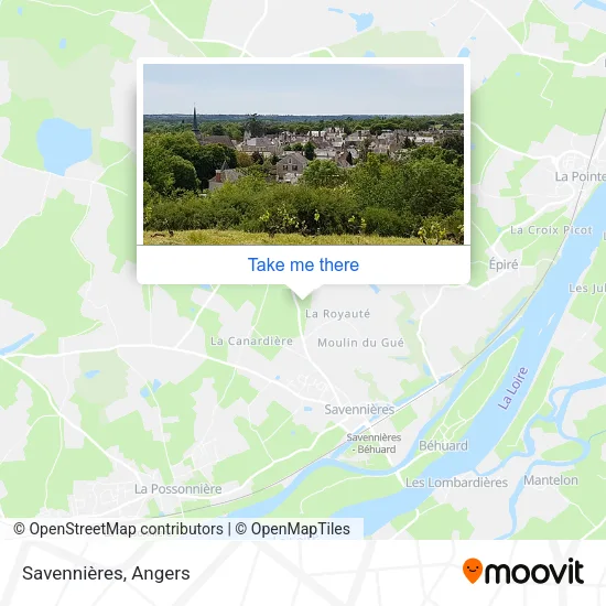 Savennières map