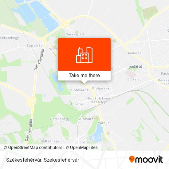 Székesfehérvár map