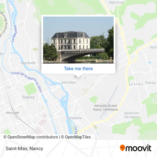 Saint-Max map