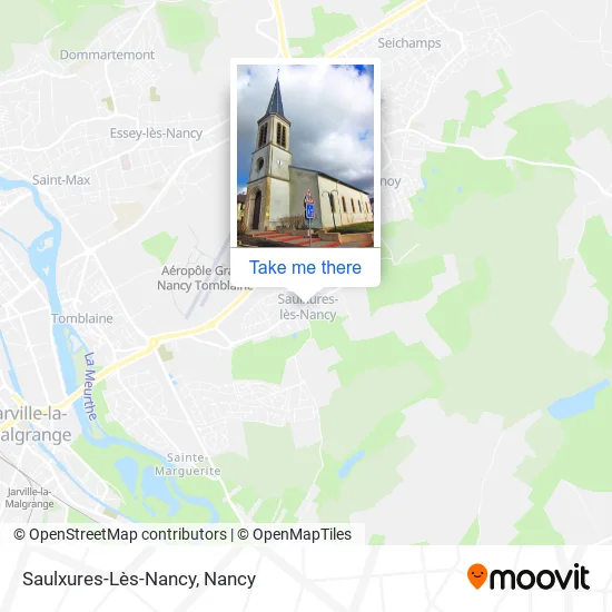Saulxures-Lès-Nancy map