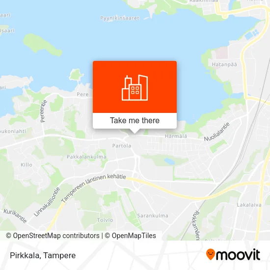 Pirkkala map
