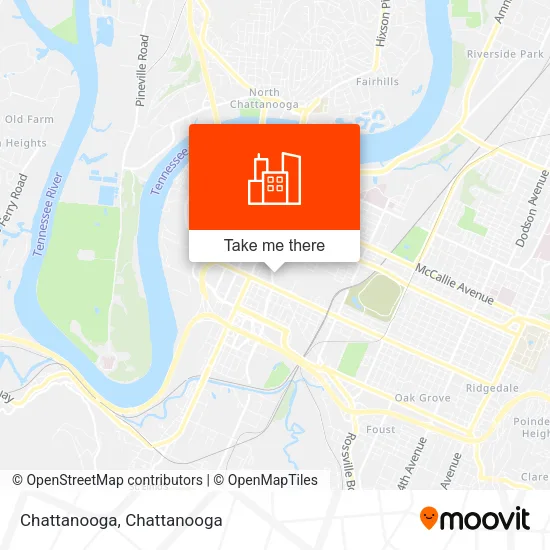 Chattanooga map