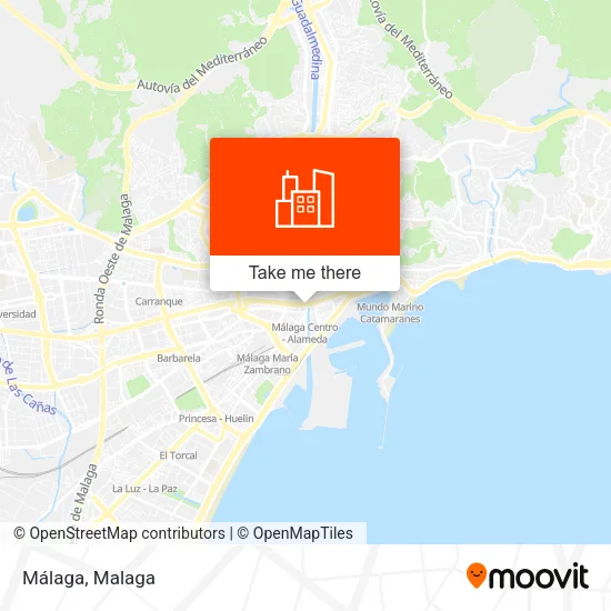 Málaga map