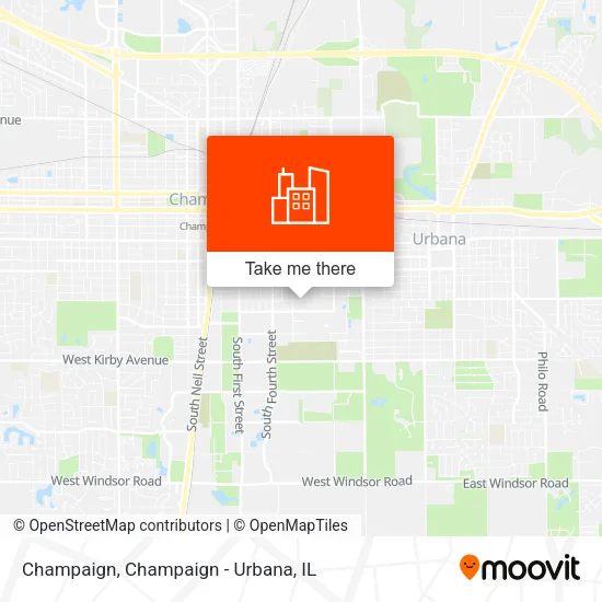 Champaign map
