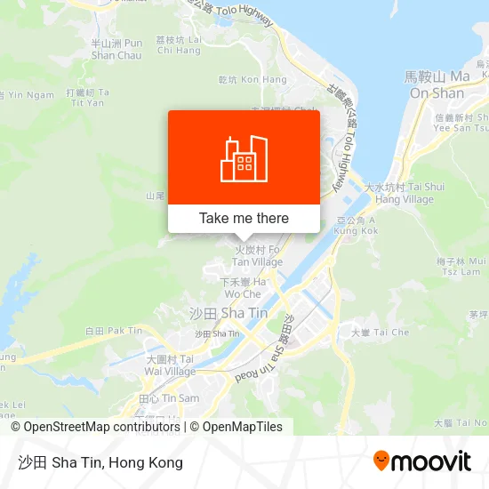 沙田 Sha Tin map