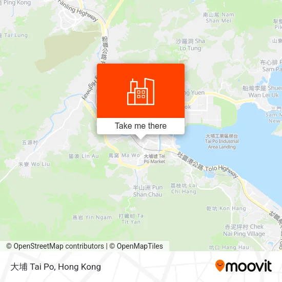 大埔 Tai Po map