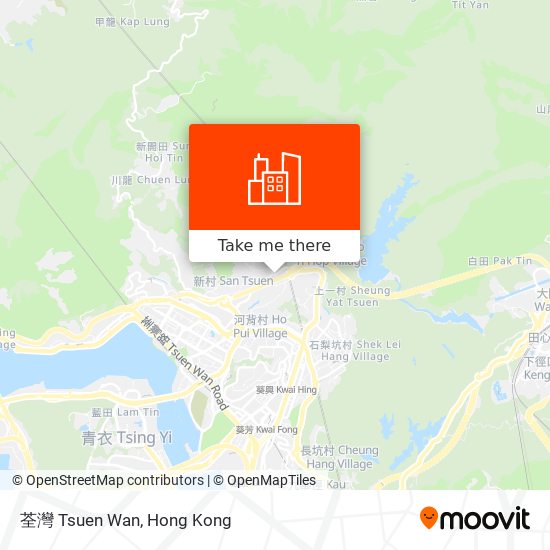 荃灣 Tsuen Wan map