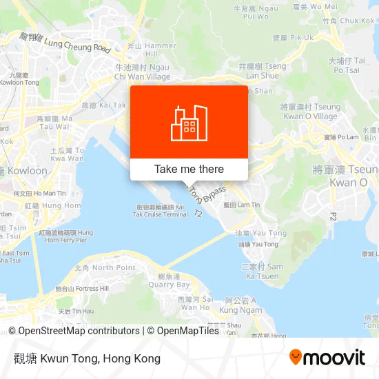 觀塘 Kwun Tong map