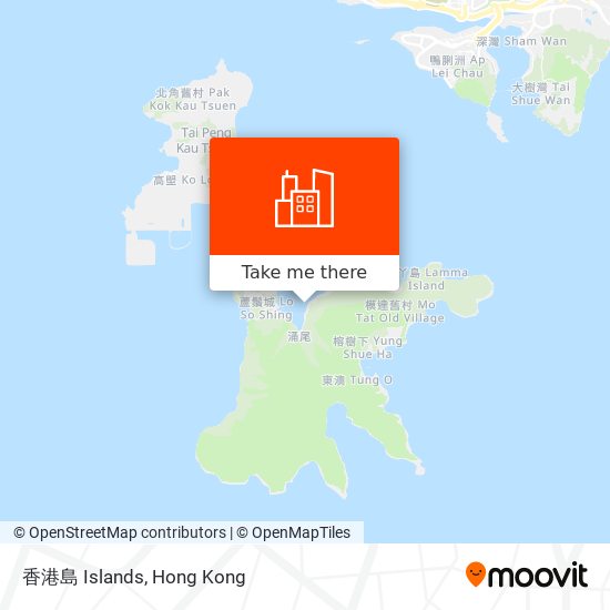 香港島 Islands map