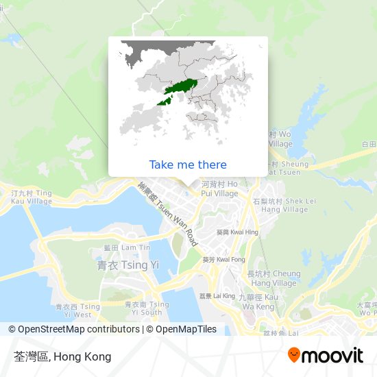 荃灣區 map