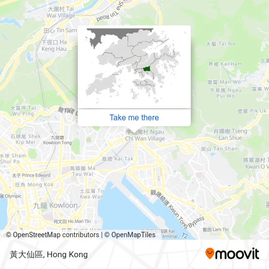 黃大仙區 map