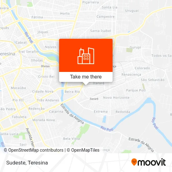 Sudeste map