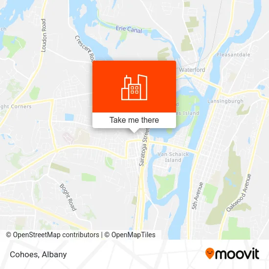Cohoes map