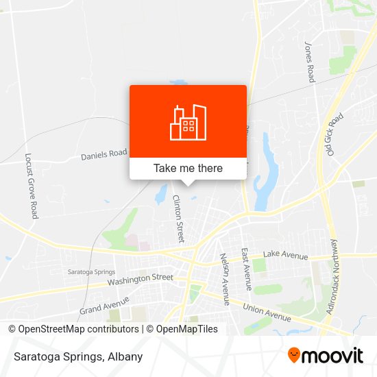 Mapa de Saratoga Springs