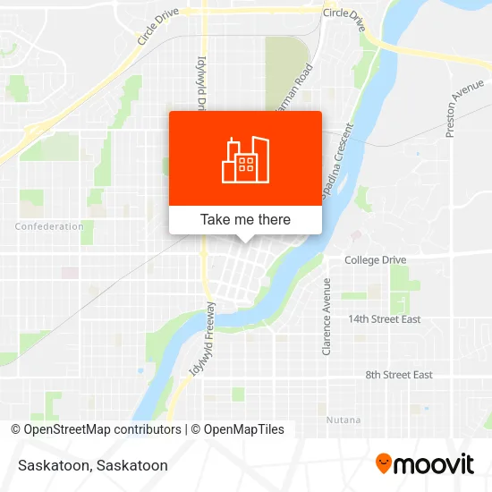 Saskatoon map