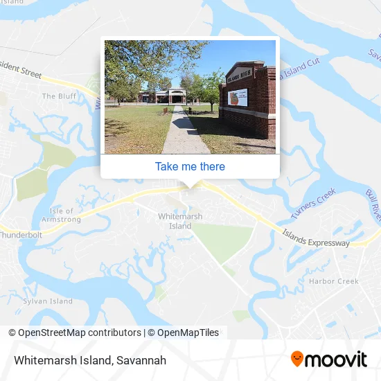Whitemarsh Island map