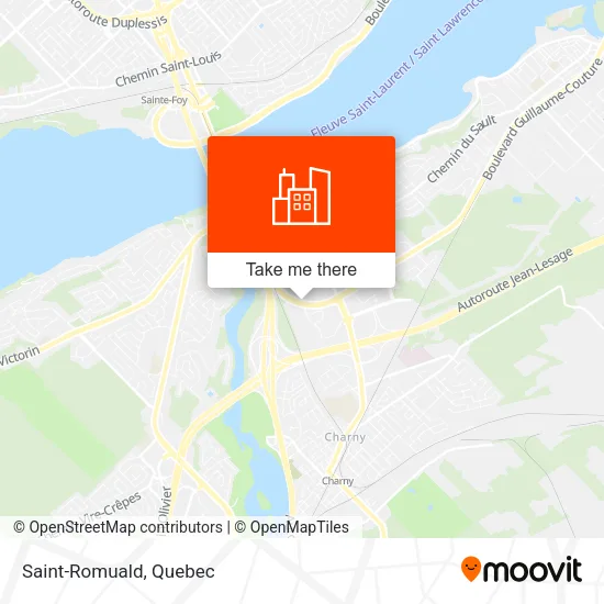 Saint-Romuald map