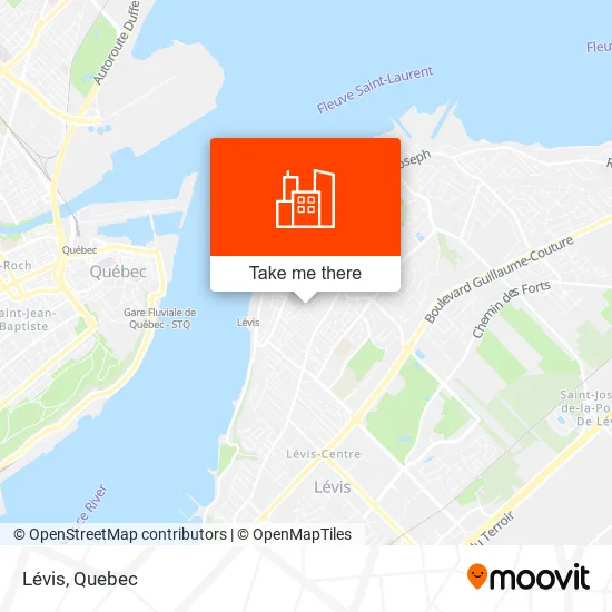 Lévis map