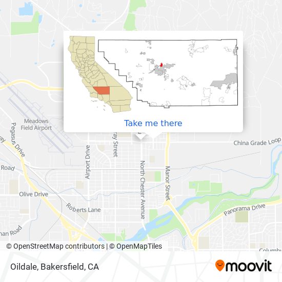 Oildale map