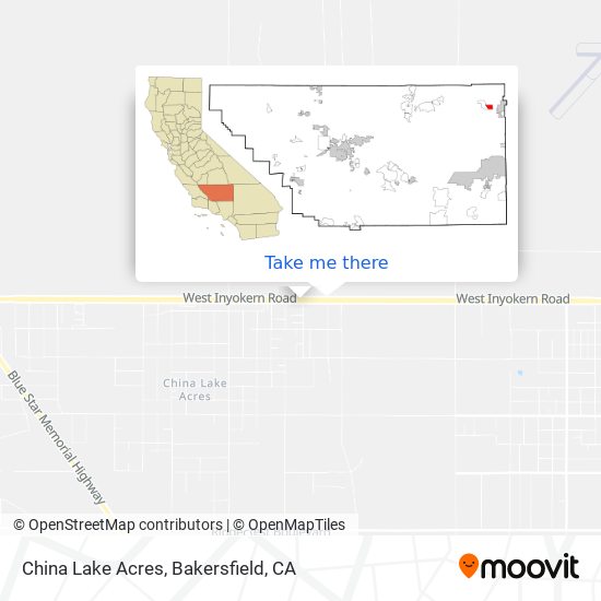 China Lake Acres map