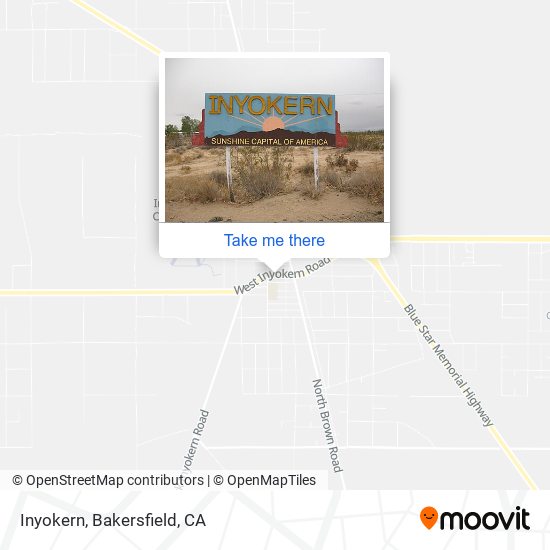 Inyokern map