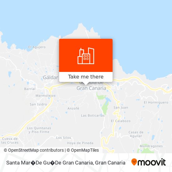 Santa Mar�De Gu�De Gran Canaria map