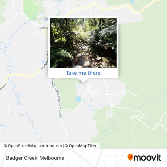 Badger Creek map