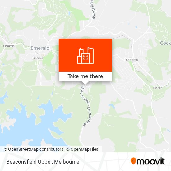 Beaconsfield Upper map