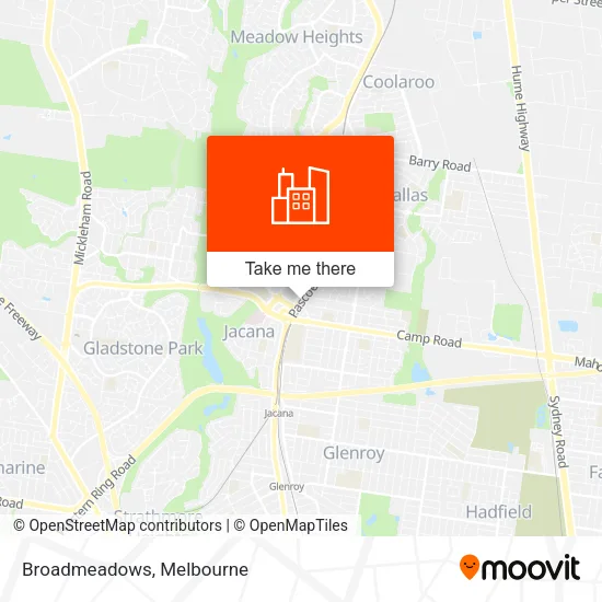 Broadmeadows map