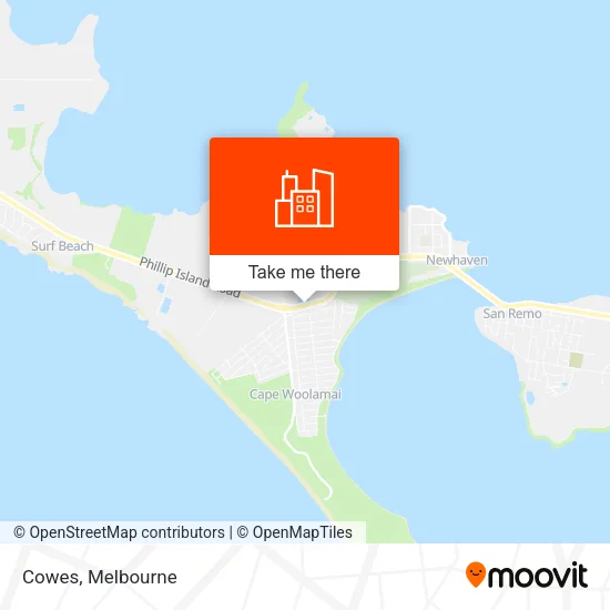Cowes map