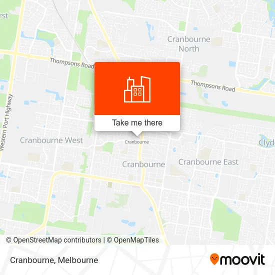 Cranbourne map
