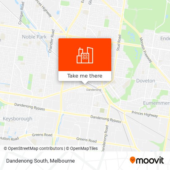 Dandenong South map