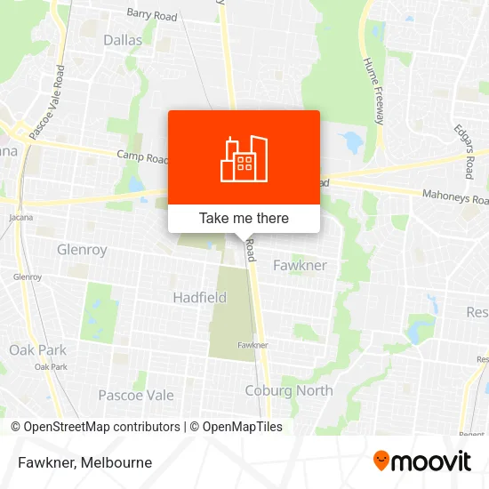 Fawkner map