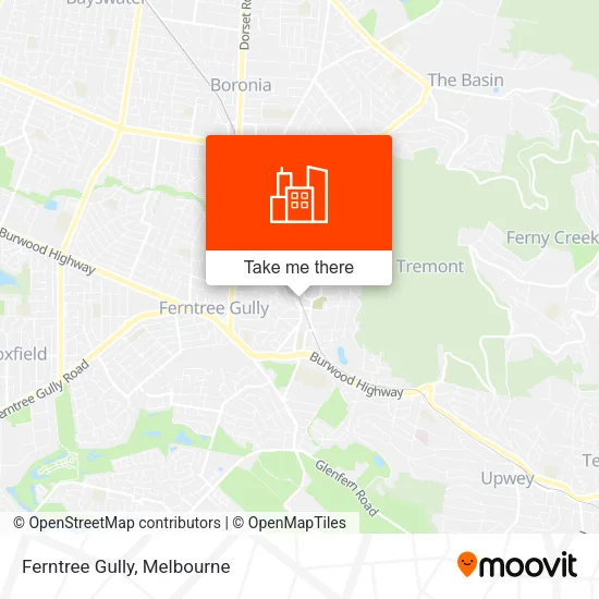 Ferntree Gully map