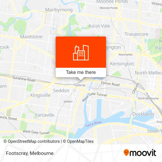 Footscray map