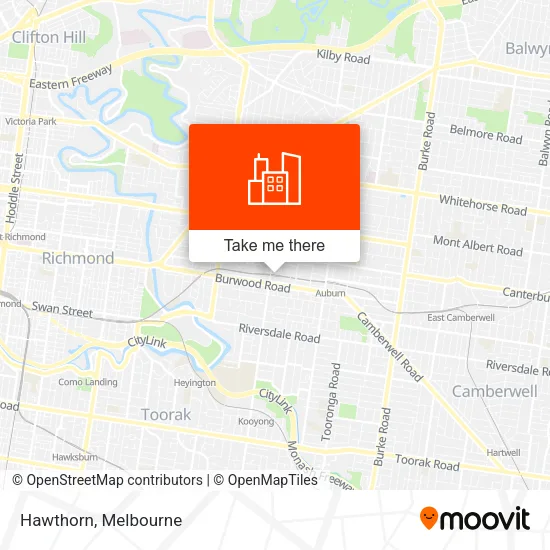 Hawthorn map