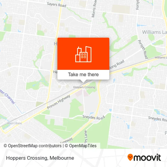 Hoppers Crossing map