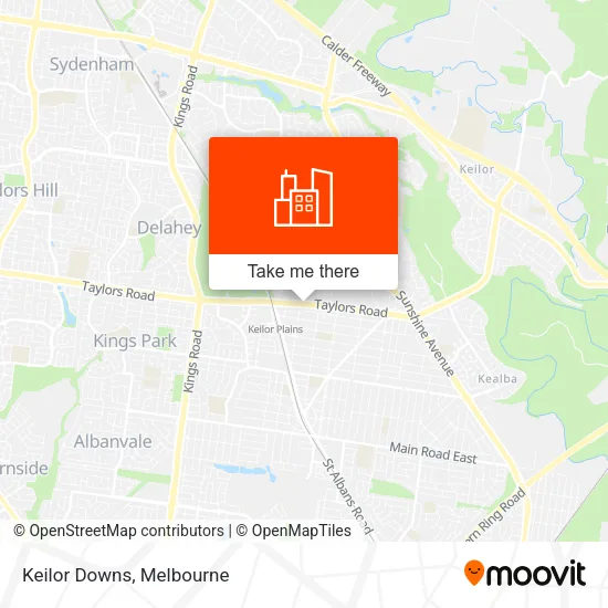 Keilor Downs map