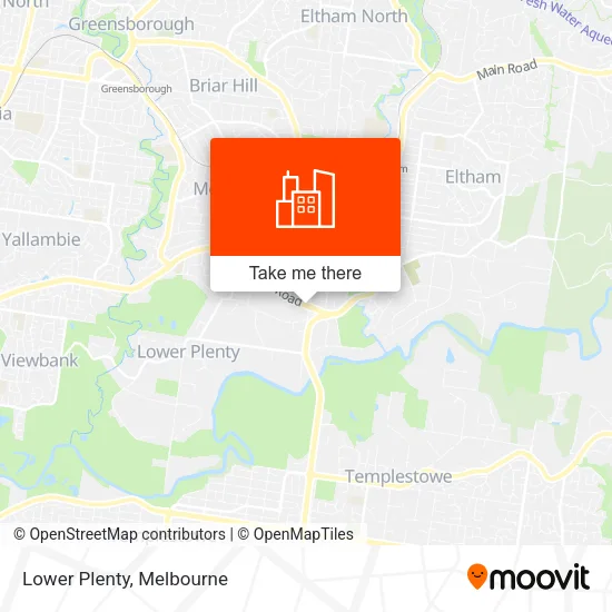 Lower Plenty map