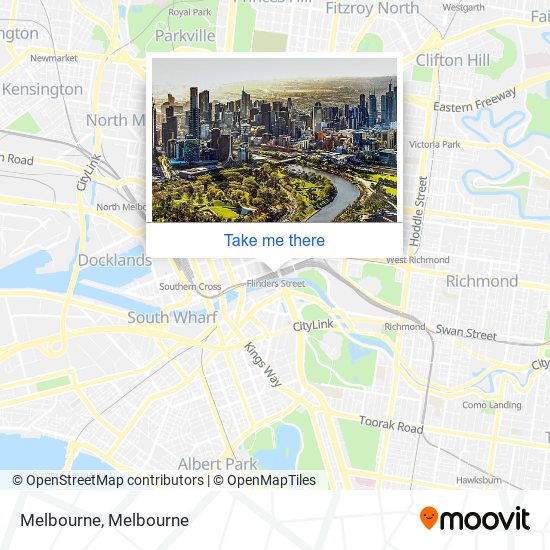 Melbourne map