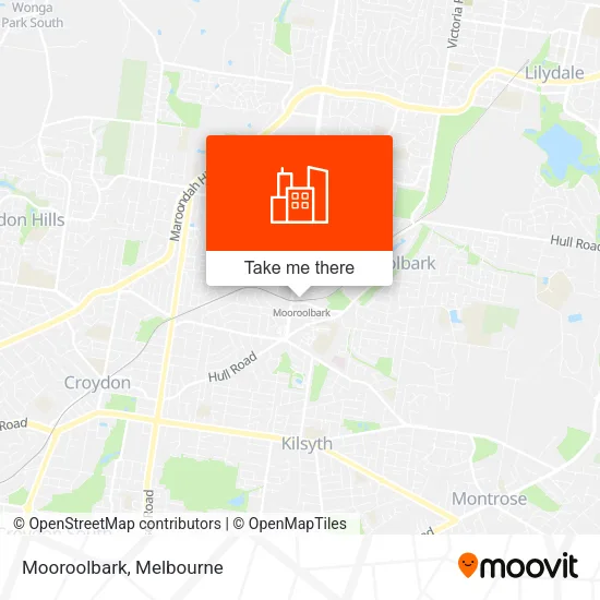 Mooroolbark map