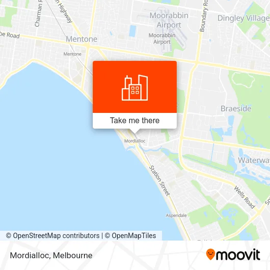 Mordialloc map