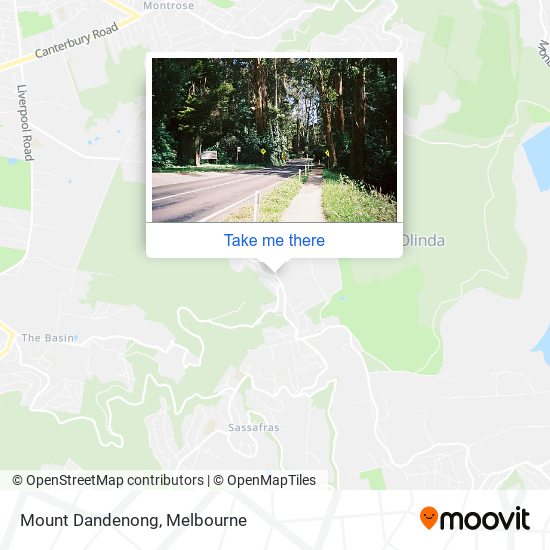 Mount Dandenong map