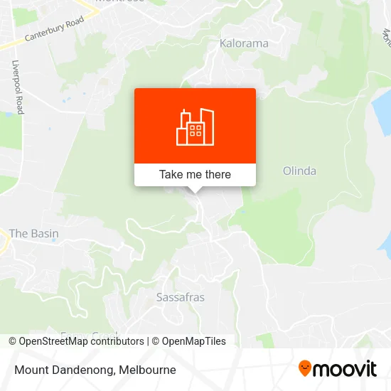 Mount Dandenong map