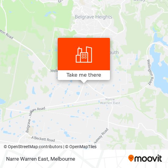 Narre Warren East map