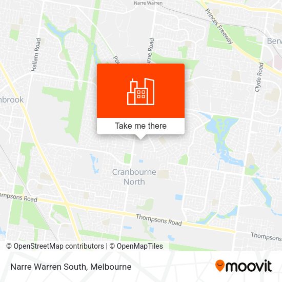 Narre Warren South map