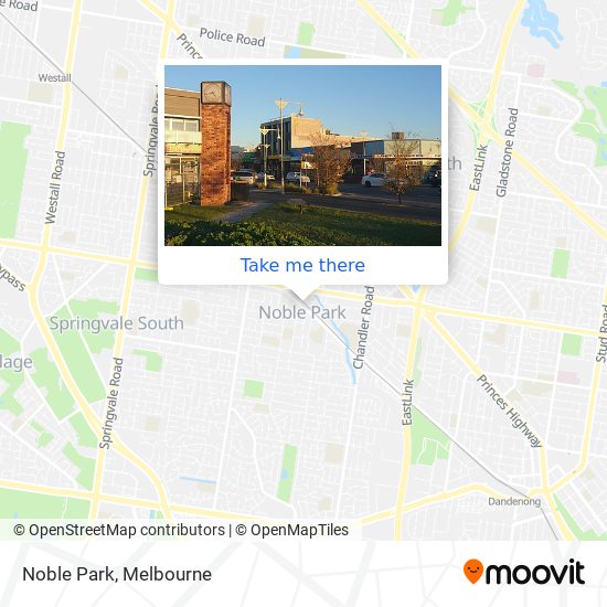 Mapa Noble Park