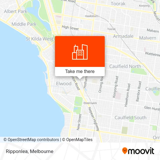 Ripponlea map